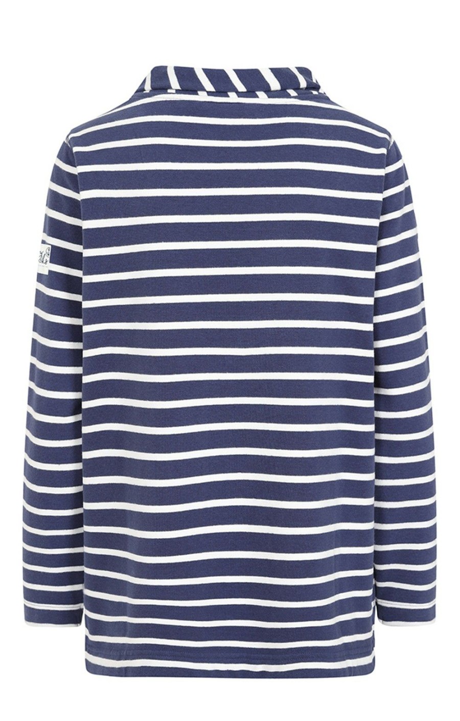 Ladieswear * | Ladies Lazy Jacks Stripe Roll Neck Sweatshirt Twilight