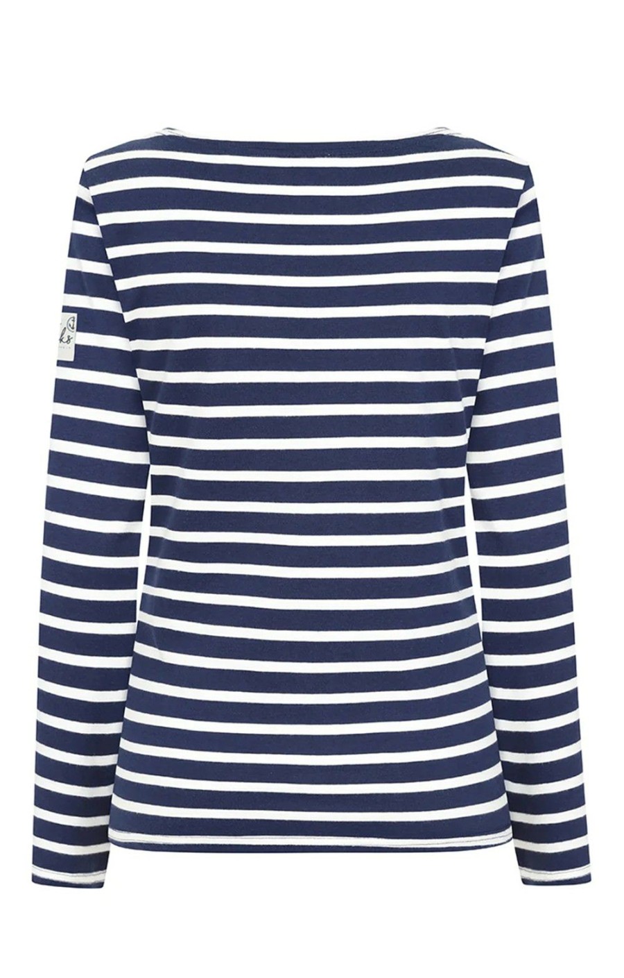 Ladieswear * | Ladies Lazy Jacks Stripe Breton Top Marine