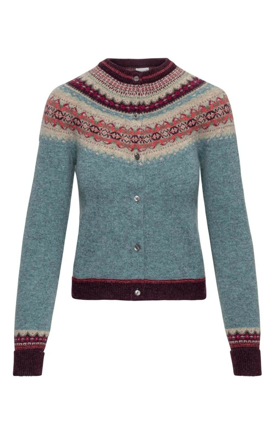 Ladieswear * | Ladies Alpine Short Cardigan Oldrose