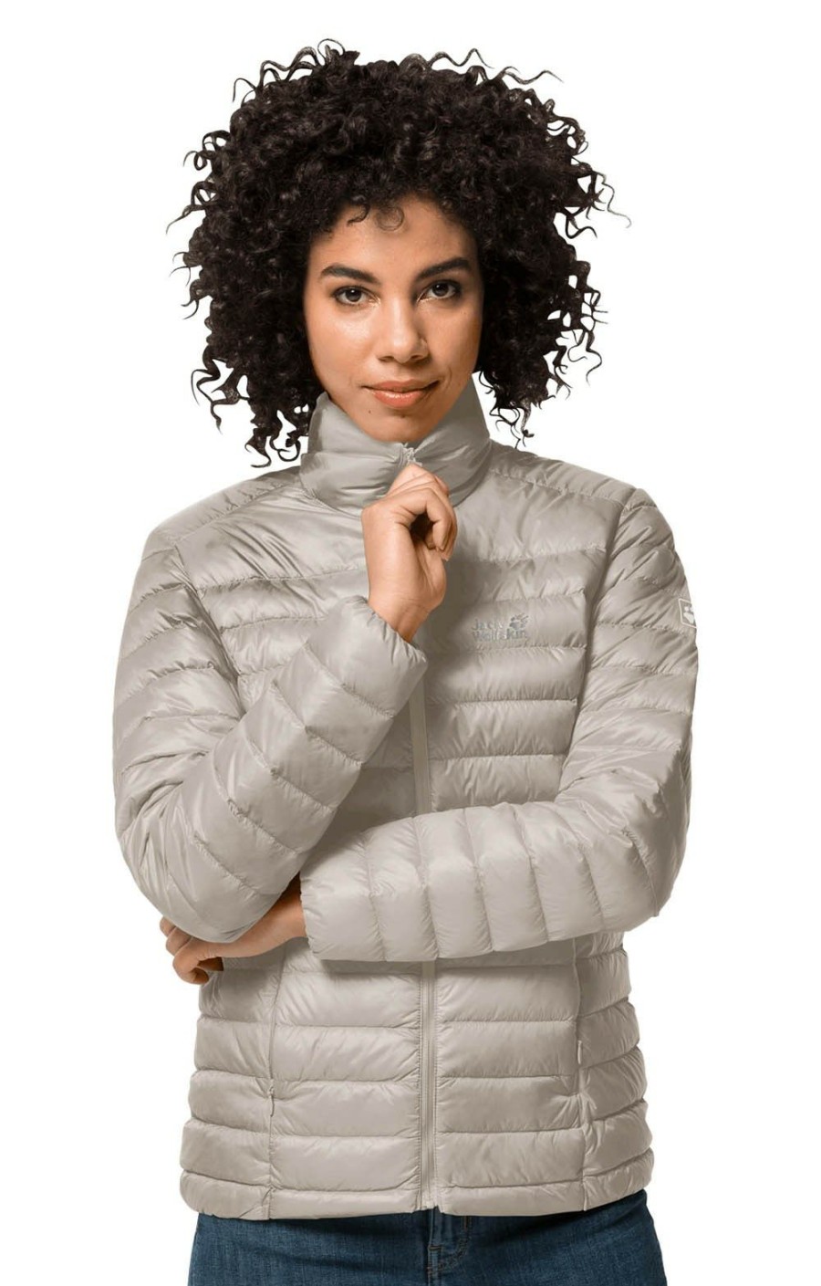 Ladieswear * | Ladies Jack Wolfskin Jwp Down Jacket Dusty Grey