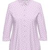 Ladieswear * | Ladies Erfo Swirl Blouse Pink