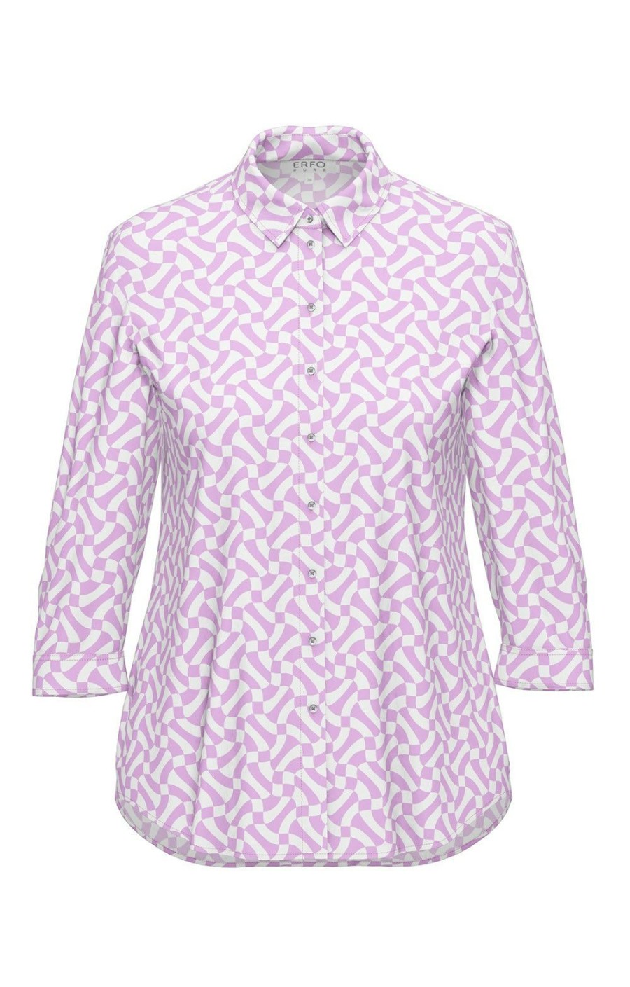 Ladieswear * | Ladies Erfo Swirl Blouse Pink