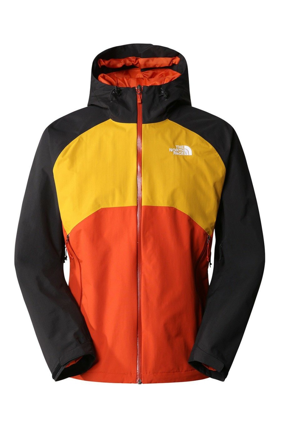 Menswear * | Men'S The North Face Stratos Jacket Bronze/Yellow/Black