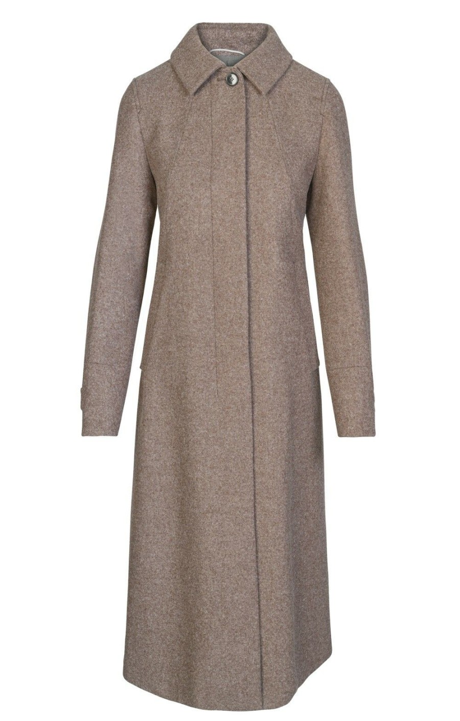 Ladieswear * | Ladies Schneiders Alita Long Loden Coat Taupe