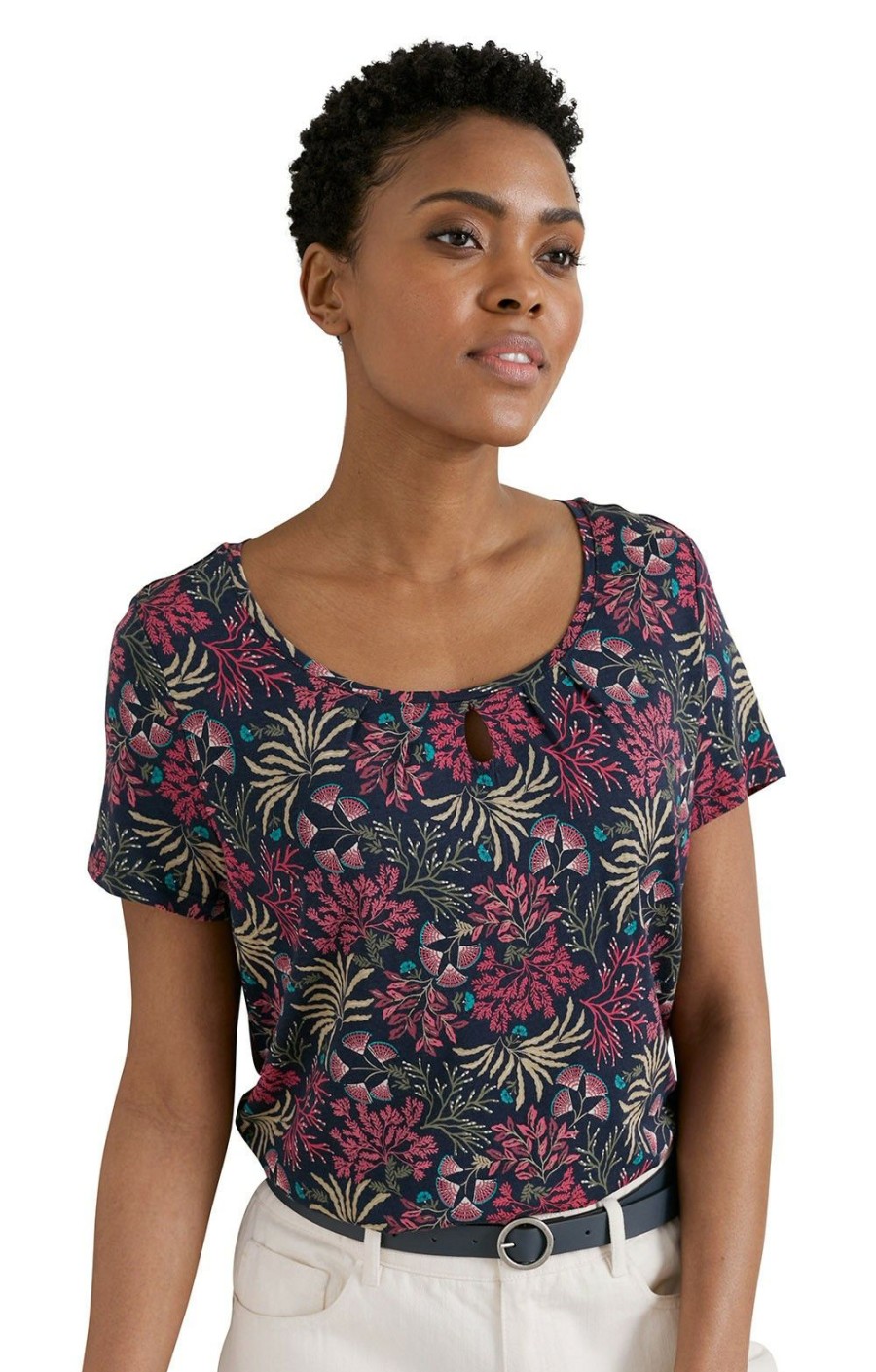 Ladieswear * | Ladies Seasalt Appletree Top Sea Forest Maritime