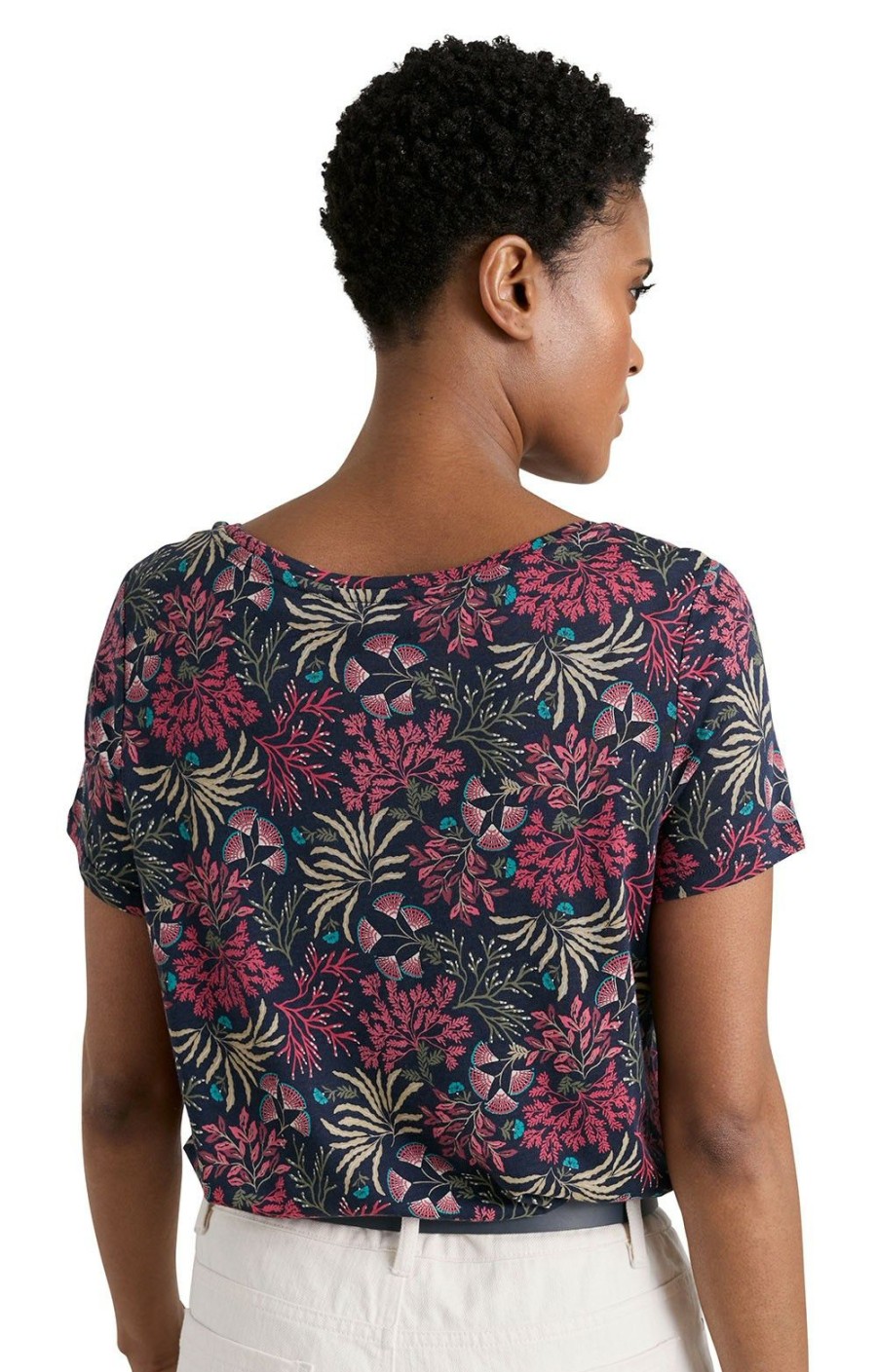 Ladieswear * | Ladies Seasalt Appletree Top Sea Forest Maritime