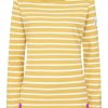 Ladieswear * | Ladies Lazy Jacks Stripe Breton Top Heather