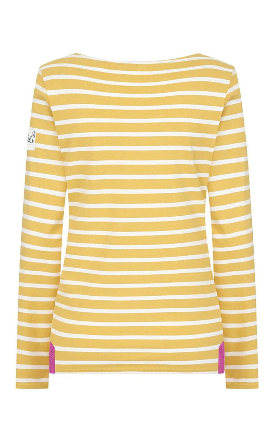 Ladieswear * | Ladies Lazy Jacks Stripe Breton Top Heather